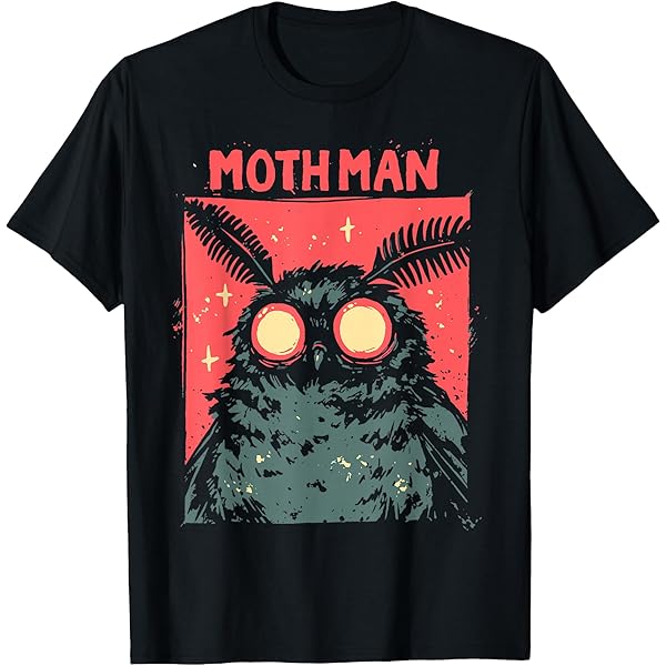 The Man The Moth The Legend Mothman T-Shirt : Amazon.co.uk: Fashion