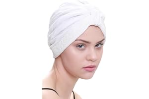 DERESINA HEADWEAR Deresina Chimio Turban de Style W plissé, Coiffe pour Perte de Cheveux, Cancer