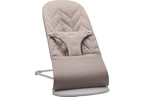 BabyBjörn Transat Bliss, Coton, Matelassage pétale, Gris sable