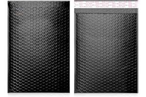 Yomuse 50pcs Padded Envelopes, 180mm x 260mm (7.1x10.2 Inch) Poly Bubble Mailers Self Seal, Waterproof Postal Bags for Mailing/Packaging (Black)