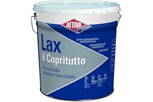 Pittura acrilica antipolvere e smacchiabile, Lax il copritutto di Boero Attiva colori (5LT)