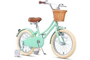 ‎GLERC Glerc 12-20 Zoll Kinderfahrrad mit Korb, für Jungen und Mädchen im Alter von 3 bis 12 Jahren, mit Klingel und Stützrädern, erhältlich.