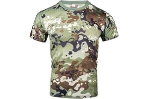 GENERISCH Herren Us Army T-Shirt Bundeswehr Tarn T-Shirt Camouflage 35 Farben Uni Camo Bw Camo S-6xl Tarnärmel Men Fit Slim Tshirts Herrenshirt Muscle Unterhemd Short T-Shirt Vintage Kurzarmshirt