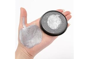 HISUNBEN Peinture du Visage , Fournitures professionnelles de maquillage à base d'eau pour adultes, enfants et SFX- classique (30gm)-PL-Argenté-1