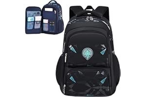 KEBEIXUAN School Bags for Boys Stylish Lightweight School Rucksacks for Teenage Boys Kids Backpack for Primary Middle School Boy