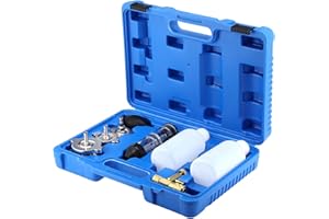 ACLONG Zylinderkopfdichtung Tester Lecktester CO2 Lecksucher Zylinderkopf Dichtung Dichtigkeits Prüfgerät mit 3 Bajonettanschlüssen Universal Zylinderkopf-Lecktester ohne Testflüssigkeit