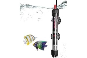 NETONDA Chauffage d'aquarium Réglable 30 l 25 W Résistance Aquarium avec Thermostat 20-34 °C pour Réservoirs à Poissons et Aquarium