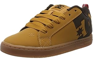 DC Shoes Homme Court Graffik Se Chaussures de Skateboard, Beige (Wheat/Turkish Coffee Ttc), 43 EU