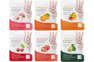 NURVIDIS Handmaske, 6 Paar Handpflege Handschuhe, Peeling-Handmasken Mit Hyaluronsäure Und Ceramiden, Handpflege Handmaske, Feuchtigkeitsspendende Handhandschuhe Für Männer Und Frauen Mit Rissigen Händen