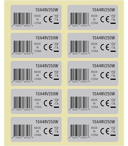 20 Adesivi In PVC Per Bicicletta Elettrica BAFANG – Argento, 45x23 Mm, Compatibili 36V 250W E 48V 750W Per Motori BBS01/BBS02