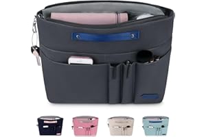 HyFanStr Organisateur de Sac à Main, Organisateur sac a Main Femme aus Polyester, Intérieur avec à Fermeture éclaire Bag Purse Organizer