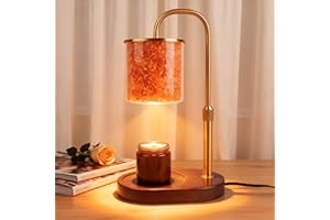 ‎SALUBRITO SALUBRITO Kerzenwärmer Lampe, Candle Warmer Lamp mit Timer und Dimmer, 2 in 1 Kerzenwärmer Himalaya Salzlampe for Duftkerzen im Glas, Weihnachten, Heimdekor, Geschenk für Frauen