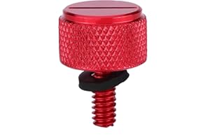 Aramox - Tornillo de lengüeta de perno de asiento de aluminio negro, Perno de montaje de asiento de motocicleta de aluminio Tornillos de montaje Aluminio anodizado 4 colores para 1996(rojo)