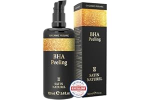 ‎SATIN NATUREL Satin Naturel Salicylsäure (BHA) Liquid Peeling 100ml – Mit Bio Aloe Vera, Vegan, Sanfte Reinigung & Exfoliant für Gesichtspflege – Für Hautpflege Routine