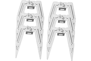 MEZOKUCEL 6 Set In Acciaio Inox Friggitrice Ad Aria Forchetta Pollo Arrosto Forchetta Pesce Carne Grigliata Forchetta Agnello Tacchino Forchette Per Griglia Girarrosto Girarrosto Bbq Cucina (argento)