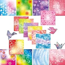 Carta Origami 300 Fogli 15x15cm - 20 Colori Doppia Faccia, 70g/m², Per Bambini E Adulti - Foto 9