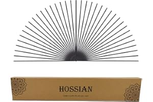 HOSSIAN 70 Piezas Varillas de Repuesto de difusor de Varillas de Fibra de Recambio, recambios de difusor, SPA, aromaterapia (12 Pulgadas x 3 mm, Negro)