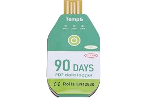 USB Temperaturdatalogger, IP67 Vatten Engångs PDF Temperaturdatalogger för Kylkedjetransport, 18000 Datakapacitet (90 dagar)