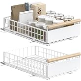 YheenLf 2 Pack Kitchen Drawer Organizer, White, 39.5&times;23.5&times;11cm | Pull Out Drawer Kitchen Drawer Pull Out Drawer Sliding Cabin