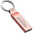 Metal USB 2.0 32GB Flash Drive Bulk Waterproof Thumb Drive Jump Drive Pen Drive Memory Stick Keyring,Silvery. (32GB, Rose gold USB2.0)