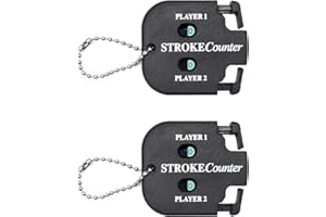 Desenda 2pcs Golf Score Indicator 2 Player Stroke Counter Clicker Portable Golf Handy Count Shot for Different Kinds of Competitions and Games