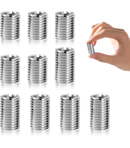 T-staal 24,5 mm 1,75 M10 M6 M8 naar M12 draad adapterconnector, 10 roestvrijstalen reduceermoeren M8 vrouwelijk en M12 reparatiehulsconversie