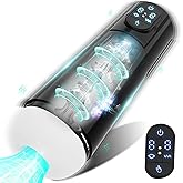 Elektrischer Masturbator Mann Handfrei Cup mit 10 Vibration &10 Saugmodi und Rotierende Massagefunktion, Sex Spielzeug für di