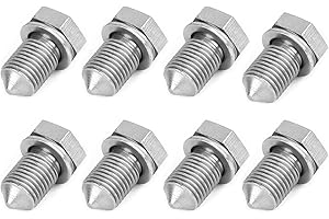 BCENG 8 Stück Ölablassschraube Oelablassschraube Mit Unterlegscheibe Gewinde M14 × 1,5cm Ölschraube Legierter Stahl Ölablassschraube Kompatibel mit N90813202 für Ölwannenwanne und Autos