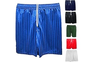 Inspire Me Unisex School Pe Shorts Playing Games Pants Shadow Stripe Boys Girls Back to School Gym Football Sports Pull Up Shorts