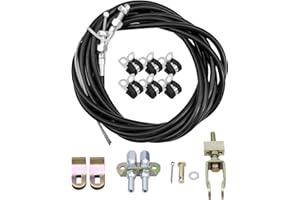 AUGREX 330-9371 Parking Brake Cable Kit Fit for Wilwood 110" Long Cables with a 97" Long Sheath, Universal Emergency Brake Cable Repair Kit