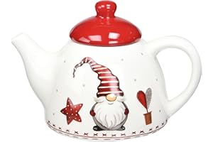 Excelsa Gnome Christmas Théière, Céramique