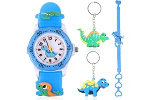 ertlutw Kinder Uhr, 3D Cute Cartoon Uhr, Kinder Uhren für Mädchen ab 3-10 Jahre, Armbanduhr für Kinder Jungen und Mädchen, Digitale Kinderuhr, Analog Quarzuhr, Teaching Handgelenk Uhren mit Silikon