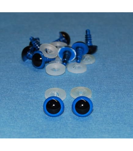10mm Transparent Plastic Back Eyes - Choice Of Colours - Safety Eyes With Plastic Backs For Teddy Bear/animal Making - Israel