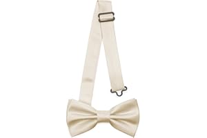 Ladeheid Nœud papillon pour enfants garçons - Pré-noué, bande réglable, design mat, idéal pour mariage, anniversaire, rentrée scolaire - Résistant et élégant taille 10cm x 5cm BKM