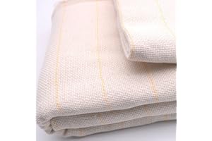 PEALOV PañO De Mechones Primario,Tela De Respaldo De Tela Para Mechones Primarios,Tela De Respaldo De Alfombras Con Guiado LíNeas Amarillas Marcadas,Para Usar Pistolas De Mechones De Alfombras(1M*5M)