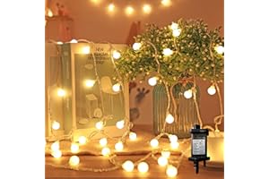 NEONAWALL Fairy Lights Plug in, 100LED 33ft Globe String Lights Waterproof Mains Powered Garden Lights Hanging Lights 8 Modes Christmas Lights for Outdoor/Indoor Lighting Bedroom Wedding Garden Decoration Warm