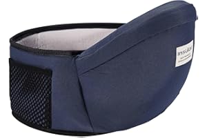 Weyying Baby Hüftsitz, Baby Hüftsitz Einstellbar, Babytrage Für, Neugeborenes Taille, Ergonomische Babytrage, für Kinder im Alter von 3-36 Monaten (Blau)