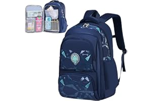 KEBEIXUAN Schulrucksack für Jungen Kühlschranktür-Stil Schultaschen Rucksäcke für Grundschule Mittelschule Teenager Jungen Kinder