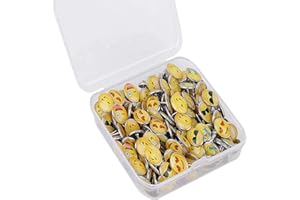 DEOLVEN Puntine da Disegno,100 Pcs Emoticon Creative Puntine,Moda Creativa Colorate Puntine per Mappe Murali,Puntine per Lavagna Sughero,Usato per Moda Decorativo per Mappe Murali, Foto, Bacheca di Sughero