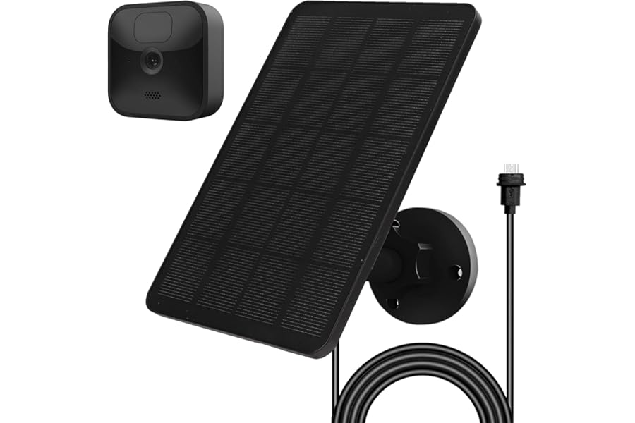 4W Solar Panel for Blink Camera, Compatible with Blink Outdoor 3 (3rd Gen), XT XT2 Camera, Solar Charger for Camera Outdoor with Adjustable Mount, 13.12ft Charge Cable, IP65 Waterproof