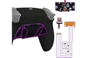 eXtremeRate RISE4 V3 Remap Back Paddles Kit for PS5 Controller BDM-030/040/050, Programmable 4 Back Buttons Set Upgrade Board Redesigned Bottom Shell - Black