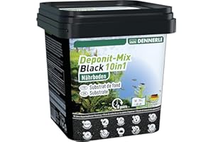 Dennerle Deponit-Mix Black 10in1-2,4 kg Multimineral-Nährboden für Aquarien von 50-70 Liter
