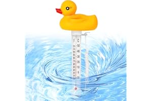 Shinybox Schwimmende Pool Thermometer, Schwimmende Wasserthermometer, Floating Pool Thermometer mit String, Schwimmbadthermometer, Wasser Temperatur Thermometer für Outdoor & Indoor Pools, Spas