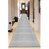 Viva Home Makinede Yıkanabilir Kaymaz Taban Sade Kesme Rulo Yolluk Ar580, Gri, 80 X 300