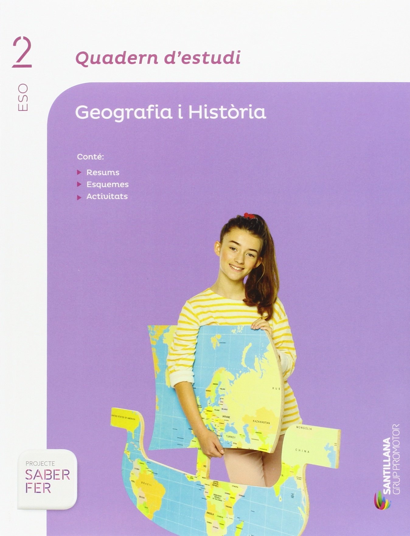 QUADERN D'ESTUDI GEOGRAFIA I HISTORIA 2 ESO SABER FER