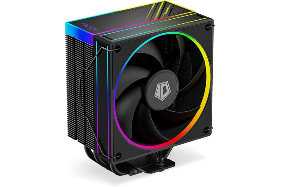 ID-COOLING FROZN A410 ARGB CPU Air Cooler 4 Heat Pipes ARGB CPU Cooler with 120mm FDB Fan, CPU Fan for Intel LGA1700/1851/1200/115X; AMD AM4/AM5