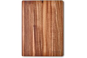 Kuppels Schneidebrett SLICE | Akazienholz | 40 x 30 x 1,5 cm | Holzbrett klingenschonend | Schneidebrett Holz | Servierbrett | Brotzeitbrett Holz | Holzbrett Küche