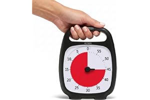 TIME TIMER TTP7-W Timer, Svart, 14 x 4,3 x 18 cm