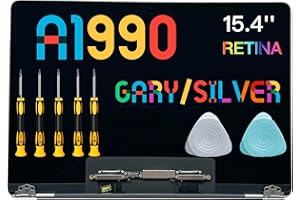 Seven Puppy Replacement for Pro Retina 15" A1990 2018-19 Late 2018 Mid 2019 EMC 3215 3359 Replacement LCD Screen Assembly (Space Gray)