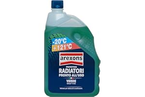 AREXONS Protettivo Radiatori -20°, Liquido Pronto all'Uso per Radiatori: Protezione Antigelo e Antiebollizione per Leghe di Alluminio, Miscelabile e Adatto a Rabbocchi, 2L